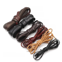 1/2meters Flat Round Genuine Cow Leather Cords Vintage Brown 3/4/5/6/8/10mm Leather Rope String for Bracelet Jewelry Making