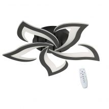 Lampada da soffitto moderna, plafoniere a forma di petalo moda 40W dimmerabili 3000-6500K, plafoniera a LED in acrilico per soggiorno