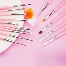 15PCS Women's Makeup Brush Set Soft Makeup Application Powder Grasping Force Easily Carry Makeup Tools Smudges Naturally