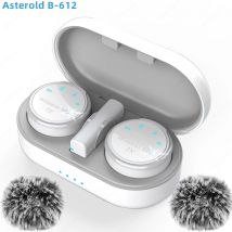 New Magnetic Wireless Lavalier Microphone Noise Canceling Necklace Windproof Cap Audio Video Recording Microphone for Smartphone