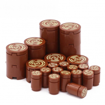 Marumine Blocks Wooden 100PCS Tile Round 2x2 Tree Stump Wood Grain MOC Building Bricks Part Assembly Compatible 14769pb196 98138