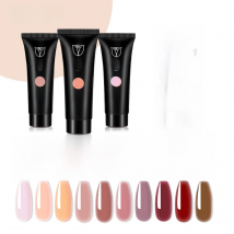 ROSALIND 10/15/30ml Poly Nail Gel Semi Permanent Acrylic Liquid Crystal Nail Art Hybrid Varnish Poly Nail Polish Top Base Coat