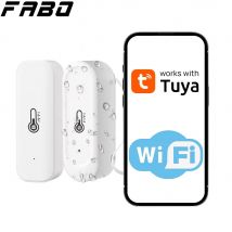 Indoor or IP65 Waterproof Outdoor WiFi Temperature Humidity Sensor Tuya Smart APP control Compatible For Alexa Google Home Voice