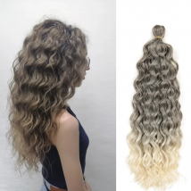 18" 24" Hawaii Curl Hairstyle Ocean Wave Crochet Braid Hair Natural Synthetic Braiding Hair Extensions For Women Hair Expo City