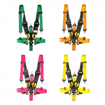 JDM Racing 5-Point 2"+3" Safety Harness with Ultra Comfort Heavy Duty Shoulder Pads