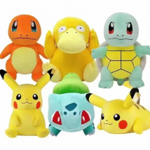 20cm Pokemon Stuffed Plush Toys Kawaii Pikachu Raichu Jenny Turtle Anime Doll Kids Birthday Christmas Gift