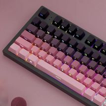 Gradient Keycaps Side Printed Shine Through PBT Double Shot OEM Profile for MX Switches Gaming Keyboard 130+key caps