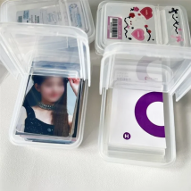 INS Transparent Plastic Storage Box Mini Plastic Box Rectangle Storage Box Desk Organizer Box Storage Case Container