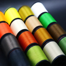 Royal Sissi 8spools/set lightly waxed 6/0 fly tying thread multi filaments 120D flat polyester tying thread in standard bobbins