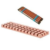 Copper Heatsink Cooler Heat Sink Thermal Conductive Adhesive for M.2 2280 PCI-E NVME SSD 70x20MM Thickness 1.5/2/3/4mm