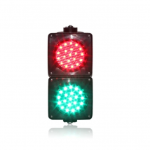 DC12V DC24V AC85-265V  New customized 100mm cobweb lens  red green mini parking lots LED traffic signal light for promotion