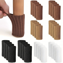 16Pcs Chair Legs Socks Knitted Furniture Feet Floor Protectors Anti-slip Pads Silent Thicken Table