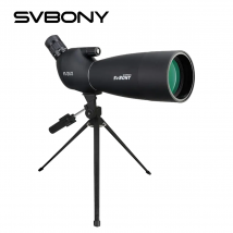 Svbony SV28 25-75x70 Cannocchiale Nero 21mm lente oculare grande con treppiede da tavolo per fotografia di uccelli del telefono