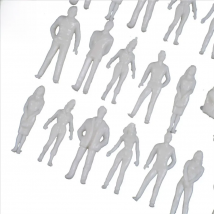 1:25-1:300 Scale 100PCS White Unpainted Architectural Model Figures People Hot Sale