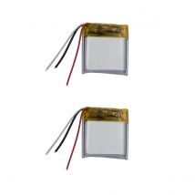 2pcs 3.7v 0.925Wh 250mah Rechargeable Li Lithium Battery 602020 Thermistor 3-Wires NTC For Bluetooth Speaker GPS LED Headphones