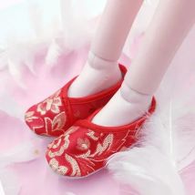For 60cm 1/3 BJD SD Doll 7.8cm Embroidered Ancient Costume Style Shoes for New Toys Accessories