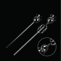 One Piece Glass Safety Funnel with Straight/double-ball Long Neck for Chemical Teaching Instrument and Laboratory