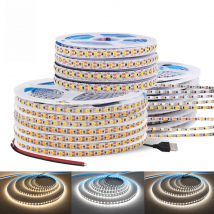 5V 2835 LED Strip Light Ultra Thin 3mm 5mm PCB 1 LED Cut 2835 120LEDs/m 8mm Flexible Tape IP21 Not Waterproof Warm Natural White