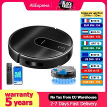 (Code: AEEU55) Robot Aspirapolvere LIECTROUX N7S-U,Combo di pulizia a secco e a umido,Mappatura intelligente,App WiFi,Aspirazione da 4KPa,Motore senza spazzole,Funziona con Alexa e Google