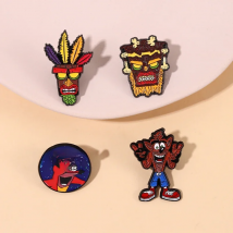 Adventure Clearance Game Mask Enamel Pin Game Character On Backpack Clothes Brooches Laple Pin Gift For Fan Friend Jewelry