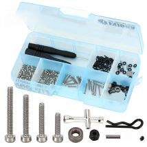 INJORA Stainless Steel Screws Set Nuts Bearings O-rings Pin RC Tool Kit For Axial SCX24 C10 Deadbolt Jeep JLU Gladiator Bronco