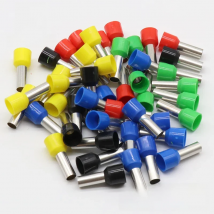 E10-12 Tube insulating Insulated terminals 10MM2 Cable Wire Connector 100PCS/Pack Insulating Crimp Terminal Connector E-