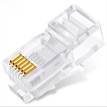 CNCOB rj12 6p6c,  long body unshielded telephone crystal head 6p4c rj11, six core telephone line 6p2c connector, 6p2c plug