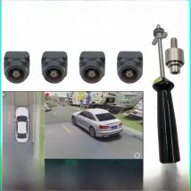 3D 360 Panoramic Car Camera Rear+Front+Side SONY-WDR 8K AHD1080P For Android Radio 360APP wiht hole opener