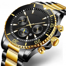 Fashion Mens Watches for Men Sport Waterproof Stainless Steel Quartz Watch Luxury Man Business Luminous Clock Relogio Masculino