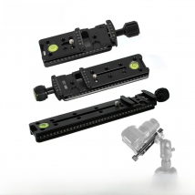 BEXIN Slide Rail Long Quick Release Plate Clamp Long-focus Zoom Lens Support Holder Bracket Suitable for Camera Ball Head Tripod