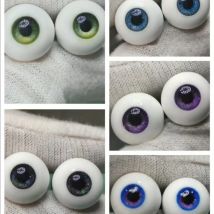1 Pair Resin Doll's Eyes 10/12/14/16/18mm Doll Accessories DIY Eyes Makeup for 1/6 Doll