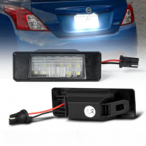 2Pcs LED License Number Plate Light Lamps For Nissan Juke F15 Micra K12 March K13 Kicks Note E11 Armada Y62 NV200 Rogue Qashqai