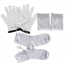 Electrode Pulse Conductive TENS EMS Massage Gloves Socks Wrist Conductive Silver Fiber For Physical Massager Muscle Stimulator