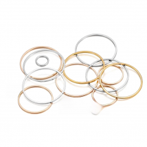 20-50pcs Diameter 8-40mm Round Brass Closed Rings Connect Earrings Pendants Circle Earring Pendant Jewelry Accessories Findings