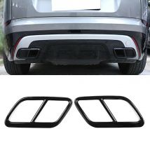 Auto Silenziatore Di Scarico Posteriore Tubo di Coda Copertura Trim Per Land Rover Range Rover Velar 2017 2018 2019 2020 2021 Accessori In Acciaio