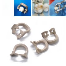 4pcs/set Dental Dam Clips Resin Barrier Clamps Rubber Sectional Matrix Band Molar Clips Autoclavable 134℃