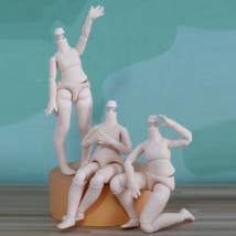 New Big 1/8BJD Body  White Skin Ball Joint Body Doll Accessories Boy Girl Toy