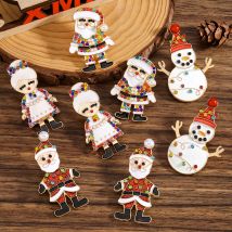 Boho Santa Opa und Oma Kristall Ohrringe für Frauen, heiß verkaufen Weihnachten Strass personal isierte Tropfen Ohrringe