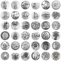 5pcs/lot Metal Snap Button Jewelry Bracelets Football Baseball Music Snowflakes Family 18mm Snap Buttons Fit 18mm Snap Bracelet