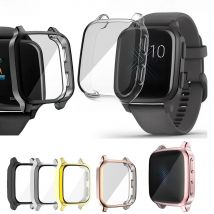 Full Protective Case Cover Shell For Garmin Venu SQ / venu sq music SmartWatch screen protector Accessories Plating soft TPU