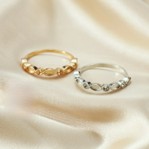 1Pcs Keepsake Breast Milk Resin Ring Settings Solid 925 Sterling Silver Rose Gold Plated  2x4MM Marquise 2mm Round 1294220