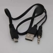 3.5mm Car Stereo AUX Auxiliary Audio Micro USB Cable For Samsung Galaxy S3 S4 new