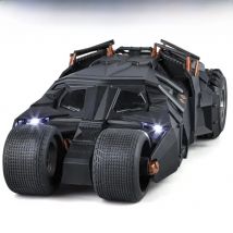 Large Scale 1:18 Batmobile Car Model Toy The Dark Knight Trilogy Sound Light Sliding Spray Alloy Vehicle Models Ornaments Gifts