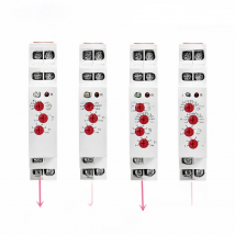 GEYA GRI8 Current Relay Monitoring Range Overcurrent Undercurrent Switch 0.05A-16A AC24-240V OR DC24V
