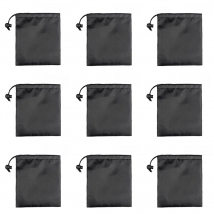 Nylon/EVA Drawstring Bag Storage Pouch Mini Gadgets Organizer Black Bags Cover for Clothes Shoes Packaging Outdoor Travel Use