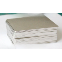 Thick 0.7mm Stainless Steel Blank Silver Tone Metal Business Cards Both Side Brushed Finishing 1/2/5/10/15 -You Choose Quantity
