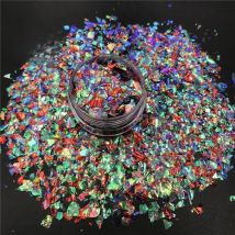 TCT-405 Mix Shards Rainbow Irregular Mylar Flakes Nail Glitter Nail Art Decoration Tumbler Handwork Crafts Festival Accessories