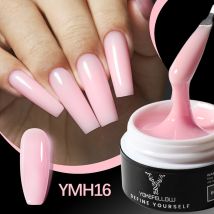 YOKEFELLOW 15g Jelly Extension Gel Nail Polish Nude Pink Clear Building Construct Extend Gel Soak Off UV LED Akrylowy lakier żelowy
