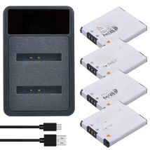NB-11L NB-11LH Battery +LED Dual Charger for Canon PowerShot A2300 IS,A2400 IS,A2500,A2600,A3400 IS,A3500 IS,IXUS 190 185 180