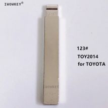 10 stücke/Los #123 Keydiy Key Blade Metall Rohling ungeschnitten Flip kd VVDI Remote Key Blade Toy2014